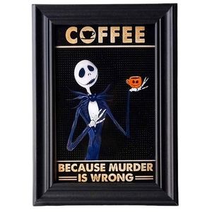 Coffee Cuz Murder nightmare before Christmas Jack skeleton Halloween Gothic punk
